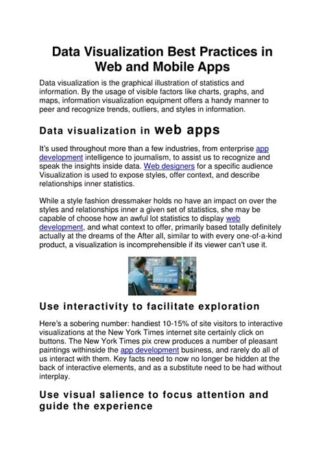 PPT - Data Visualization Best Practices in Web and Mobile Apps ...