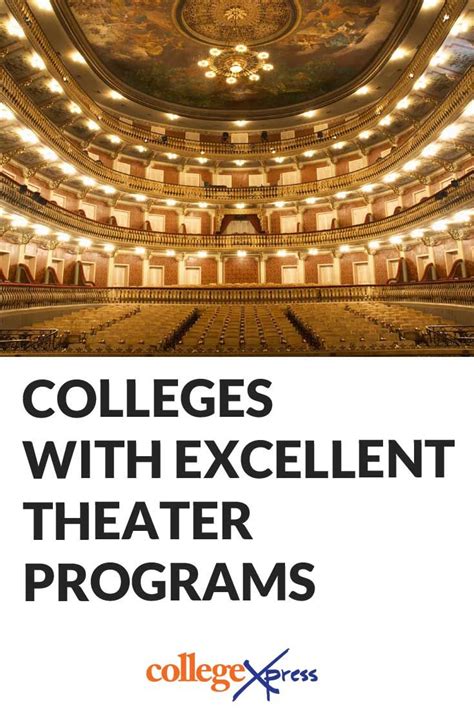 Colleges With Excellent Theater Programs | College fun, College visit ...