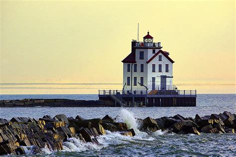 Lorain Lighthouse Photograph by Robert Bodnar | Fine Art America