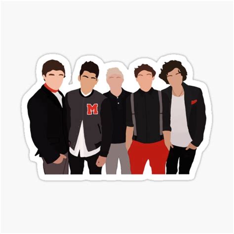 "One Direction" Sticker for Sale by craftnella | Redbubble