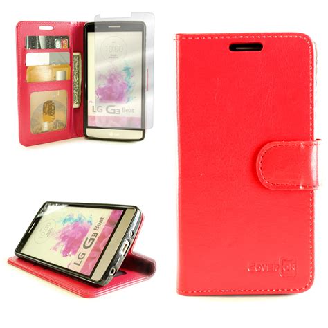 For LG G3 Vigor Leather Case - Flip Folio Wallet Pouch Cover + Screen ...