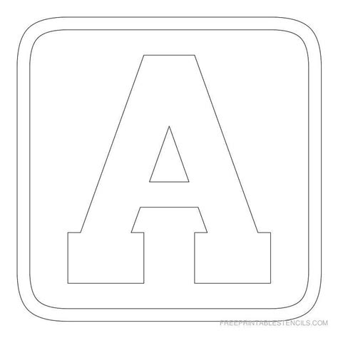 Letter Stencils Template or Free Printable Alphabet Stencils - Cover ...