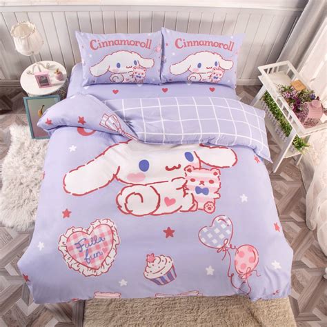 Cinnamoroll Inspired Bedding Duvet Sheet Set Queen Twin King Size ...