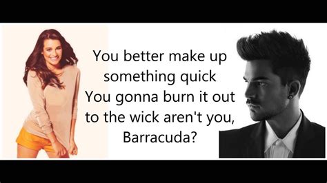 GLEE Barracuda Official Lyrics On Screen MP4 - YouTube