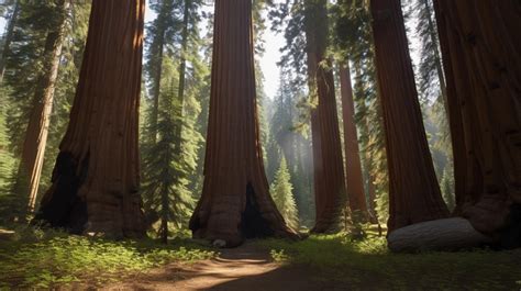 Giants The Photo Shows Many Giant Sequoia Trees Backgrounds | JPG Free Download - Pikbest