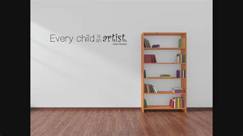 Every Child Is An Artist Wall Art Decal - Inspirational Wall Signs