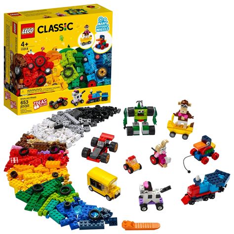 LEGO Classic Bricks and Wheels 11014 Kids’ Building Toy with Fun Builds (653 Pieces) - Walmart.com