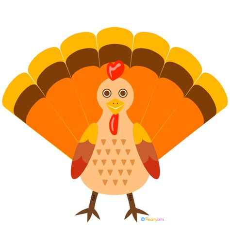 FREE Thanksgiving Turkey Clipart | Pearly Arts