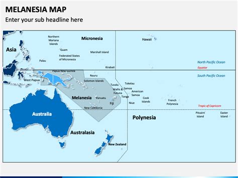 Melanesia Map for PowerPoint and Google Slides - PPT Slides