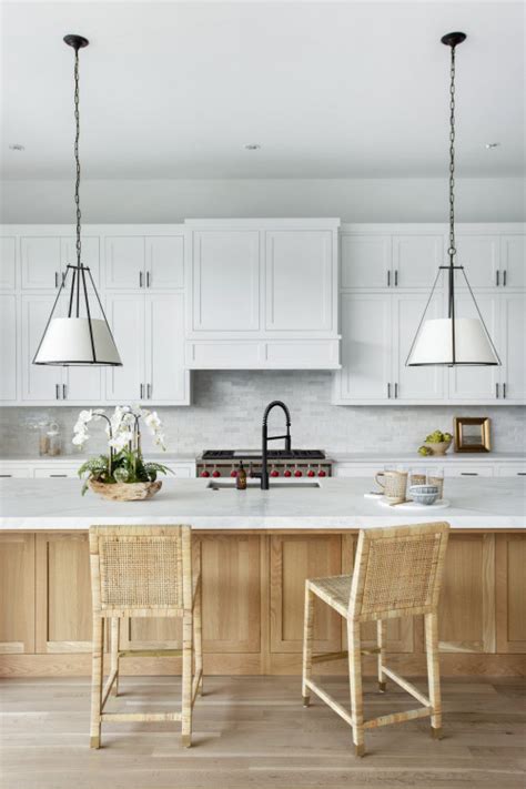 White Kitchen Cabinets With Black Hardware And Butcher Block Countertops | www.resnooze.com