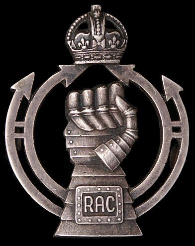 Royal Armoured Corps Silver Cap Badge