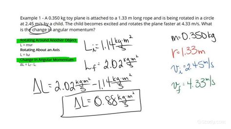 Calculating Changes in Angular Momentum | Physics | Study.com