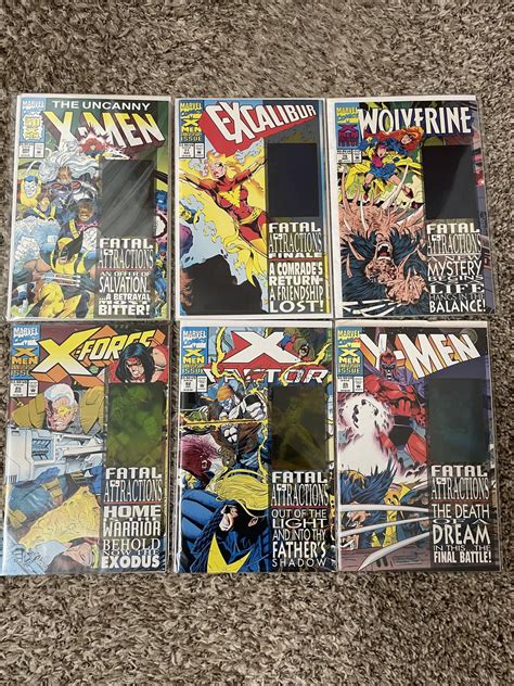 1993 Marvel Fatal Attractions with Hologram Cards on the Cover : r/xmen