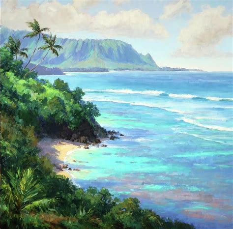Hideaways Beach by Jenifer Prince | Hawaii painting, Seascape paintings, Hawaii art
