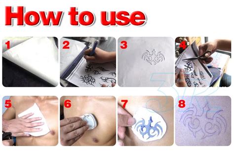 Tattoo Stencil Transfer Paper Spirit Thermal Carbon Tracing Special Quality 20 Sheets Tattoo ...