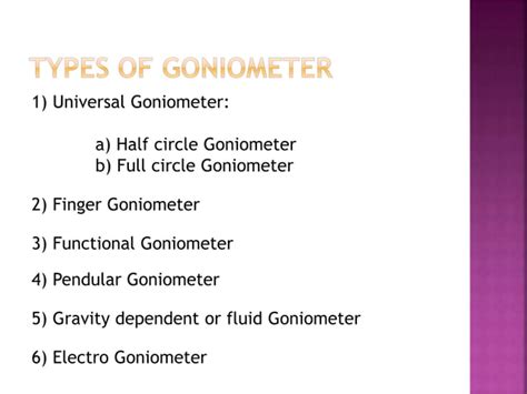 Goniometer