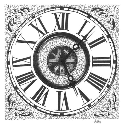 Drawing Steampunk Clock Face - Check out our steampunk clock selection for the very best in ...