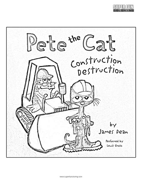 Pete the Cat Coloring Page - Super Fun Coloring