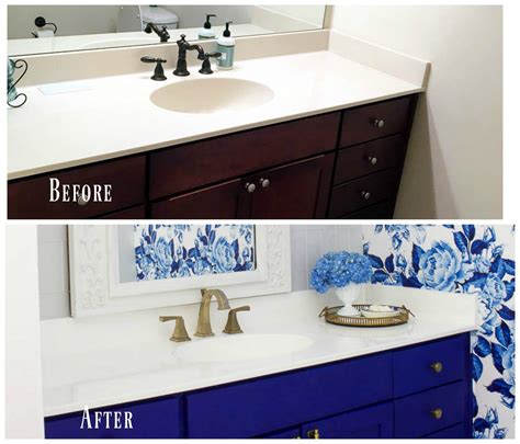 DIY Painted Bathroom Countertop and Sink - 2 Bees in a Pod | Diy ...