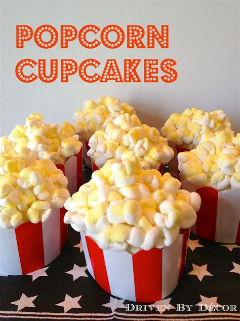 Popcorn Cupcakes! | Movie birthday party, Popcorn cupcakes, Movie night ...