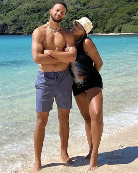 Ayesha Curry cozies up to Steph Curry during tropical getaway