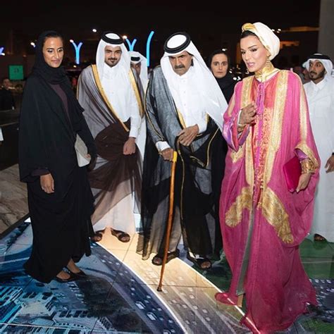 Sheikha Moza and her family attended the grand opening ceremony of Qatar National Library on ...