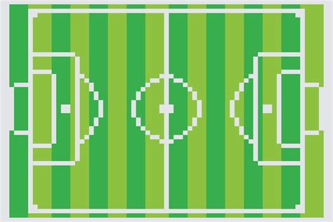 Football sport field with pixel art. 12182799 Vector Art at Vecteezy