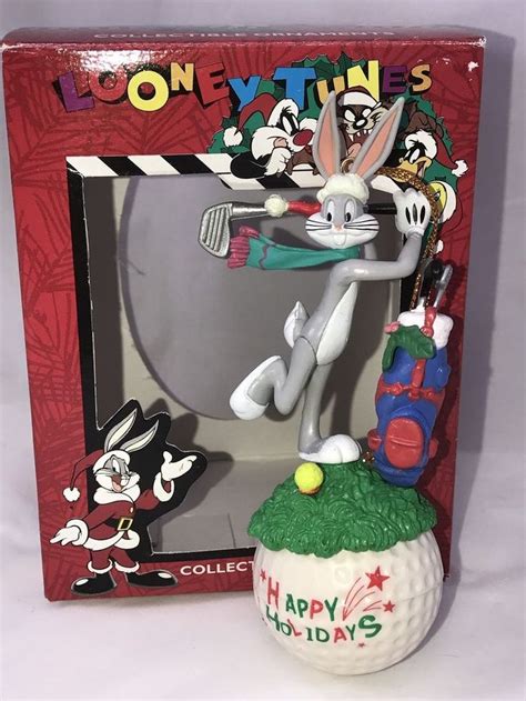 Vintage Matrix Looney Tunes Bugs Bunny Golfing Christmas Ornament ...