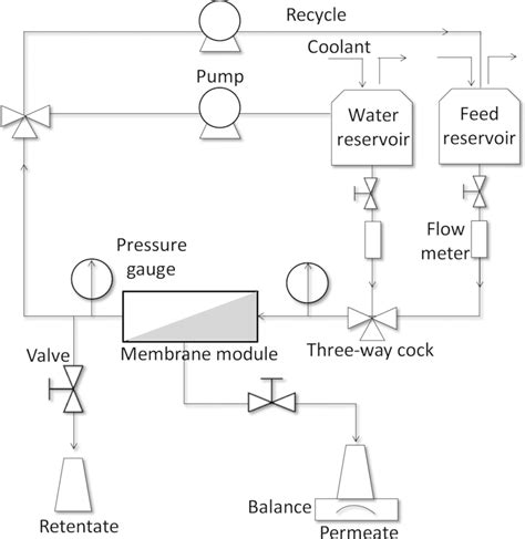 Cross‐flow filtration process diagram | Download Scientific Diagram