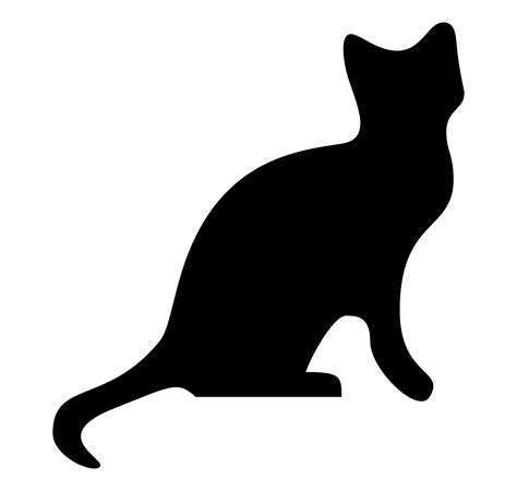 Siamese Cat Silhouette at GetDrawings | Free download