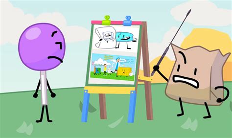 Barf Bag teaches Lolipop about the BFDI fandom by Bounyey on DeviantArt