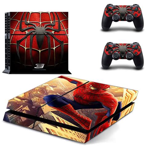 Spiderman Skin Vinyl Skins Sticker for Sony PS4 PlayStation 4 and 2 ...