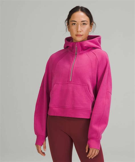 Lululemon Scuba Oversized Half-Zip Hoodie - Pink Lychee - lulu fanatics