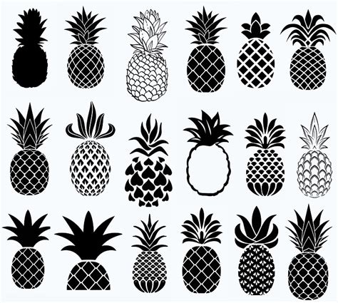 Buy Pineapple svg,cut files,silhouette clipart,vinyl files, cheap ...