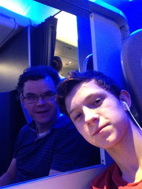 Tom Holland on Twitter: "Looking at my dads face you can tell he has never flown first before ...