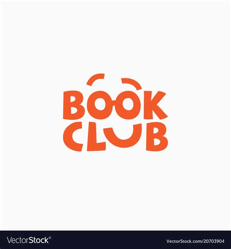 Book club logo Royalty Free Vector Image - VectorStock