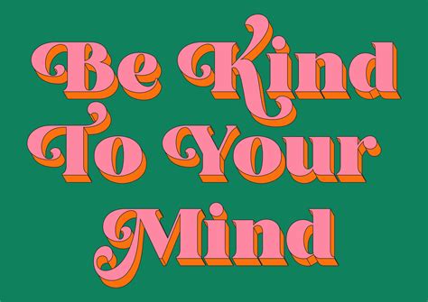 Be Kind To Your Mind Wall Print - PrintedWeird Growth Mindset For Kids ...