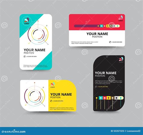 Business Card Template, Business Card Layout Design, Vector ...