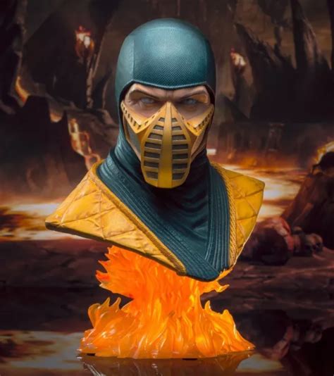 SCORPION (MORTAL KOMBAT) Legends in 3D 1/2 Scale Bust $180.00 - PicClick