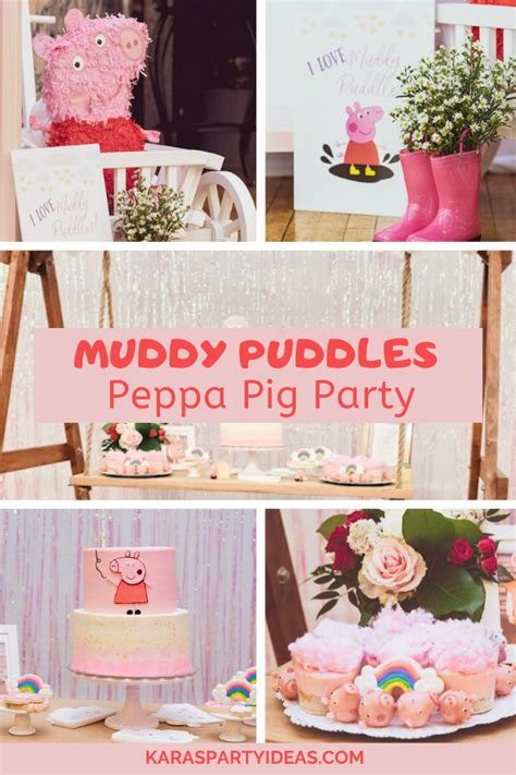 Kara's Party Ideas Muddy Puddles Peppa Pig Party | Kara's Party Ideas