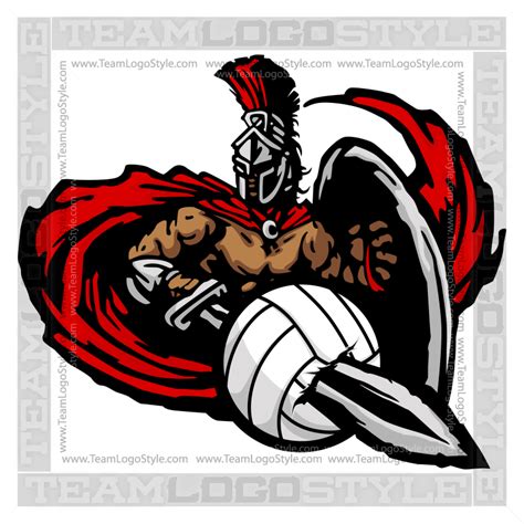 Titan Volleyball Graphic - Vector Clipart Design - TeamLogoStyle