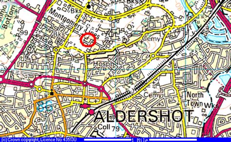 Aldershot Map - United Kingdom