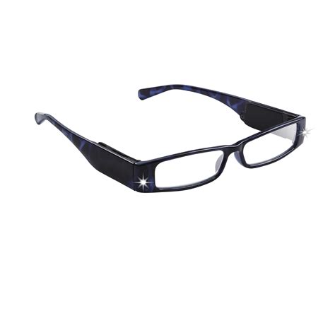 LightSpecs LightPipe Reading Glasses with LED Lights, Connery +1.50 ...