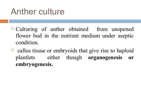 Anther and-pollen-culture