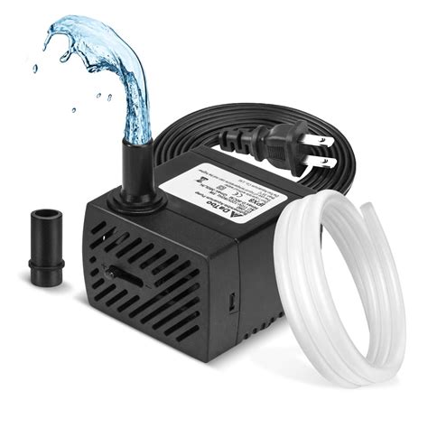 DaToo 95GPH 5W Small Submersible Water Pump Mini Fountain Pump Ultra Quiet For Aquarium Fish ...