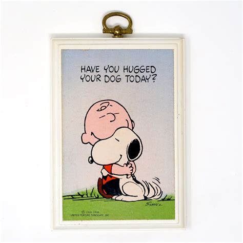 Snoopy Hugging Charlie Brown Wall Plaque - ShopCollectPeanuts.com