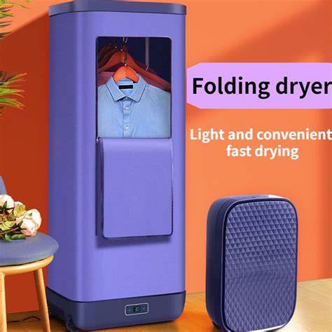 Touch screen folding clothes dryer Mini folding dryer Quick drying and sterilization Portable ...