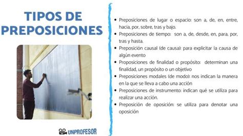 50 ejemplos de PREPOSICIONES