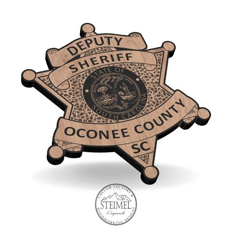 Sheriff Deputy Oconee County SC Badge - Patriot Nation Design