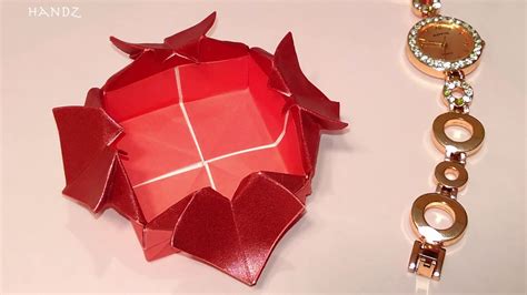 Origami heart box - DIY Valentine gift box with hearts. DIY paper heart box. - YouTube